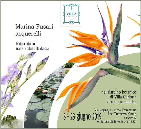 Marina Fusari espone a Villa Carlotta (Tremezzo, CO)