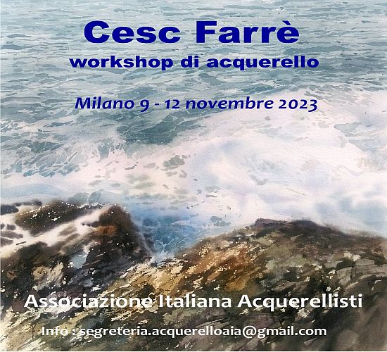 Workshop di Cesc Farrè a Milano,  9-12 novembre 2023