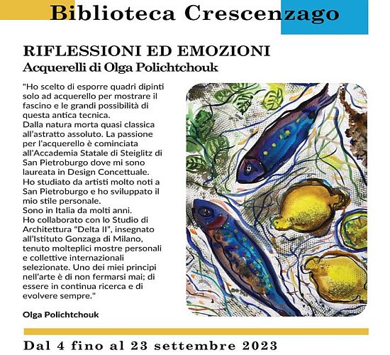 Olga Polichtchouk espone a Crescenzago - Milano