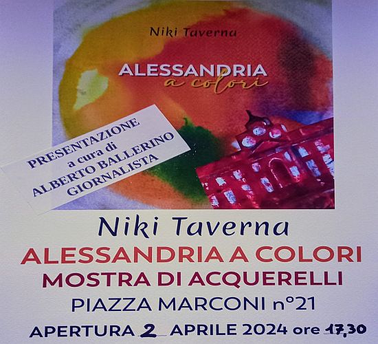Niki Taverna espone ad Alessandria