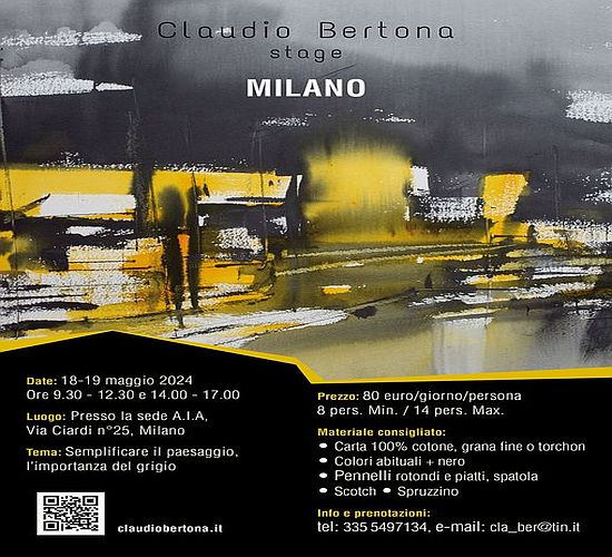 Workshop di acquerello con Claudio Bertona a Milano